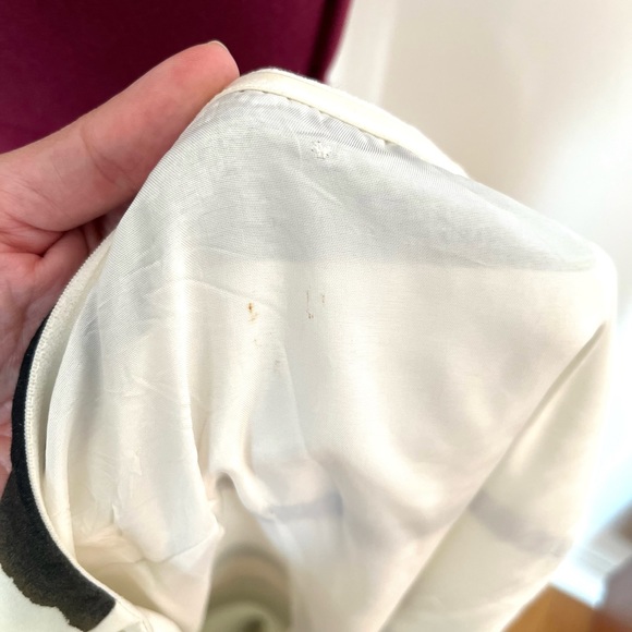 The Limited Black and White Strapless Body Con Dress with Zipper Detail - Picture 7 of 11